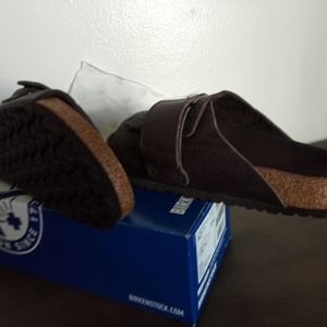 Birkenstock Kyoto Wild Roast Nubuck leather men's 12 normal/WIDE. NWT